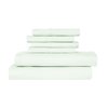 Bibb Home Bamboo Comfort 6-Piece Luxury Sheet Set - Queen - Mint 1300